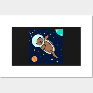 OtterSpace Fun Illustration Posters and Art